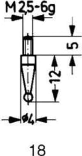 KÄFER MESSEINSATZ M 2,5MM/12MM/4MM 62036