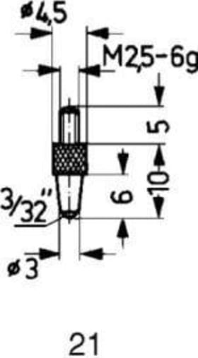 KÄFER MESSEINSATZ M 2,5MM/10MM/4,7MM 62027