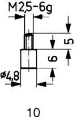 Käfer Messeinsatz HM Typ 10/ 4,8mm  