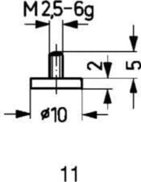 Käfer Messeinsatz HM Typ 11/10,0mm  