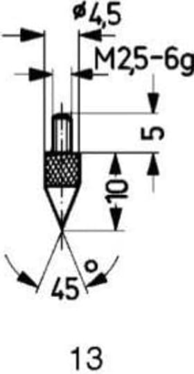 Käfer Messeinsatz HM Typ 13/45Grad  
