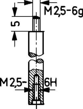 KÄFER VERLÄNGERUNG M 2,5MM/20MM/4MM 62505