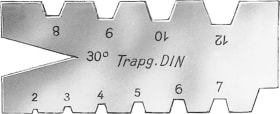 Trapezgewinde-Stahllehre DIN103 stg.2-12mm FORUM