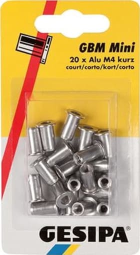 GESIPA BLINDNIETMUTTERN ALU MINI-PACK M5 KURZ 15 ER PACK 1433671 639 4027