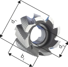 Walzenstirnfr. D1880 HSSE63x40 NF FORUM