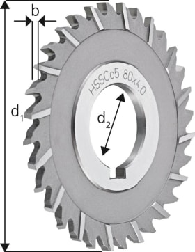 Scheibenfr. D1834A HSSCo580x 3,0mm FORUM