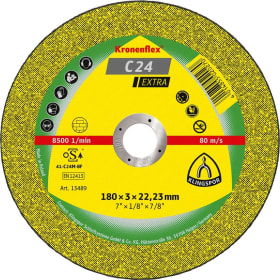 KLINGSPOR TRENNSCHEIBE C24 EXTRA STEIN 115X2,5X22,23 MM GEKRÖPFT 188462