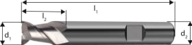 FORUM SCHAFTFRÄSER DIN 6527 VHM UF TYP W KURZ Z2 5MM