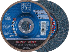 PFERD FÄCHERSCHLEIFSCHEIBE POLIFAN® Z SGP STRONG-STEEL 125MM K 36 PFC125Z36SGP