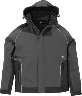 FHB Softshelljacke WALTER, anthrazit-schwarz