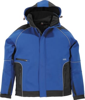 FHB Softshelljacke WALTER, royalblau-schwarz