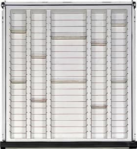 Muldeneinsatz ab FH 90mm 5-muldig aus Kunststoff