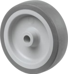Gummirad 125mm A80.125 grau,Radkörper Kst.,GL BS ROLLEN