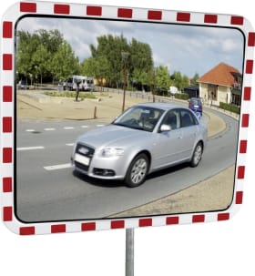 Verkehrsspiegel Acryl eckig B800xH600 mm für Außen