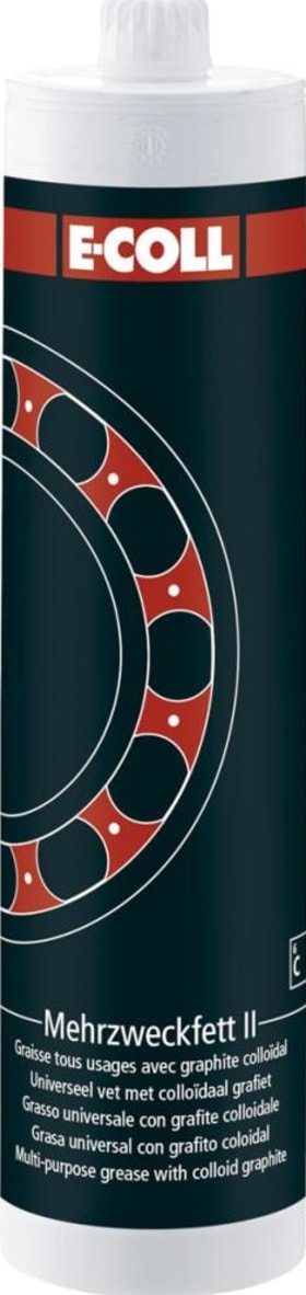 E-COLL Mehrzweckfett II, graph. 500g Kartusche bleifrei