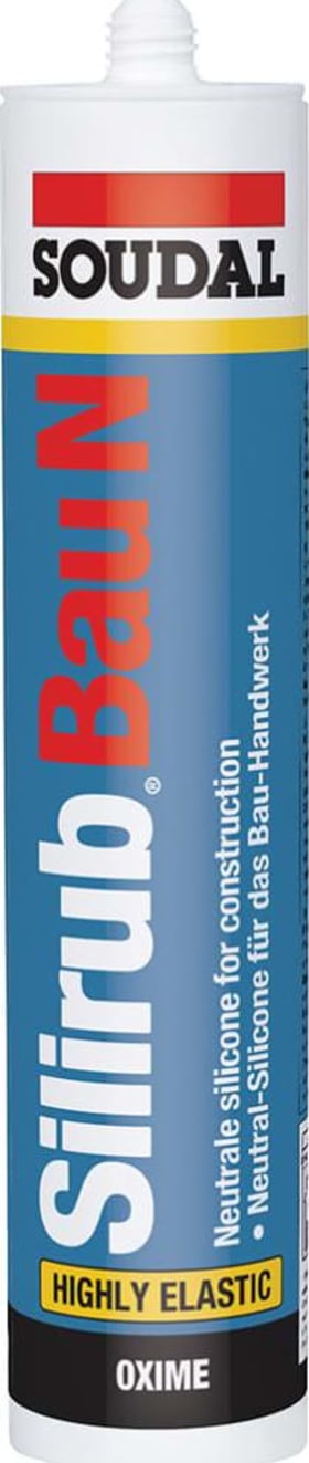 SOUDAL SILIRUB BAU N NEUTRAL-SILIKON 300 ML KARTUSCHE SCHWARZ 125583