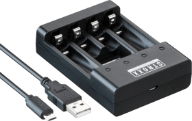 STROXX Schnellladegerät für wiederaufladbare Batterien, USB  101-061 