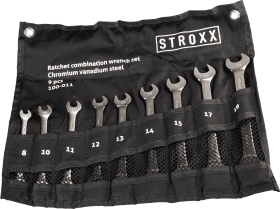 STROXX Maul- und Ringratschenschlüssel-Satz 9-tlg. 100-011