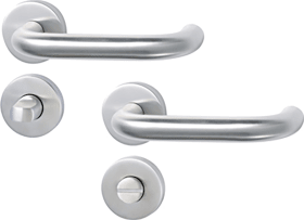 STROXX Drückergarnitur U-Form, Edelstahl matt