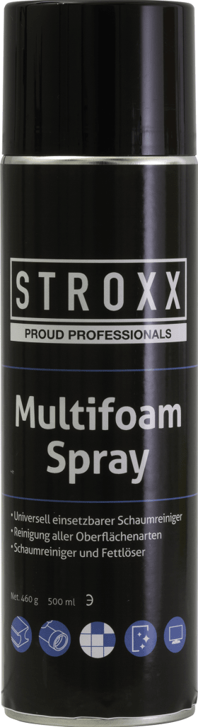 STROXX Multischaum Spray - Schaumreiniger und Fettlöser, 0,5l 100-768 