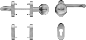 blaugelb Rahmentürwechselgarnitur U-Form/Knopf Feuerschutz & Antipanik