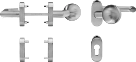 blaugelb RTWG U-90°-Form/Knopf gekröpft Feuerschutz & Antipanik