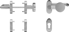 blaugelb RTWG U-90°-Form/Knopf flach gekröpft Feuerschutz & Antipanik