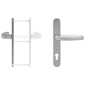 blaugelb Drückergarnitur ½ DGT30 innen PZ92