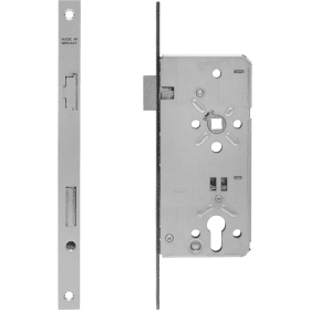 blaugelb Haustürschloss 24 PZW, eckiger Stulp