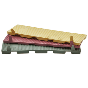 blaugelb Verglasungsklötze mit Anschlag