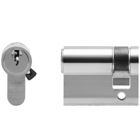 blaugelb Profilhalbzylinder PHZ 1758, verschiedenschließend