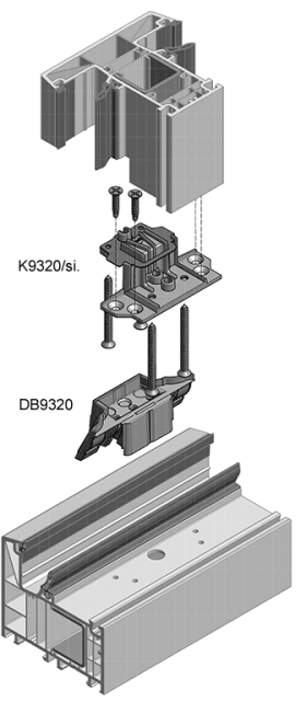 PFOSTEN-KREUZVERBINDER K 304SI/BRÜGMANN SILBER