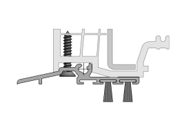 WETTERSCHENKELPROFIL PASS. ZU SALAMANDER M. 2BÜRSTENDICHT.WSA5801/BD10/BD10 VE=25