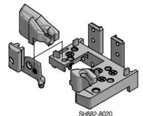 SCHWELLENHALTER COMBI PLUS/BRÜGM./SALAM. BL. GRAU SH882-9110G MD M.VORM.DICHT.