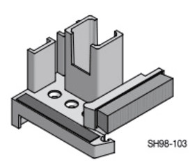 ENDHALTER F. TÜRSCHWELLE SH 98-103 G/G GRAU PASS.BRÜGMANN HP 103