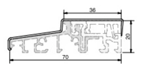 SCHUTZABDECKUNG F. TÜRSCHWELLE 980 MM TS59012, TS58812 TSAD5190