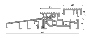 Türschwelle Combi Plus EV1 ALUPL.7000/8000 85mm