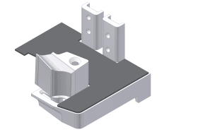 ENDHALTER F. TÜRSCHWELLE COMBI SH 56-6201G KÖMMERLING 88 PLUS 76 MM GRAU