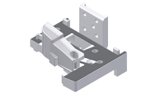 SCHWELLENHALTER SCHWELLENSYS. COMBI-PLUS SH876-173G MD GRAU KÖMMERLING 76 AD