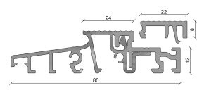 Grundmeier Türschwelle Combi TS58022-24-FL