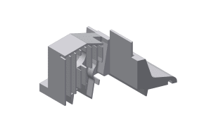 STULP-ENDKAPPE ZU SCHWELLENSYSTEM COMBI PASS. ZU WSA 6001 STK60-140066 RECHTS