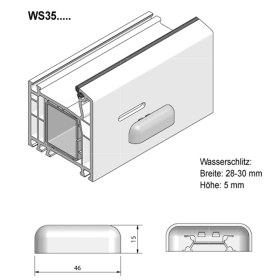 WASSERSCHLITZKAPPEN WS 357012 BASALTGRAU 