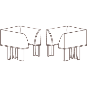 EINLAUFTRICHTER 932 BRAUN RECHTS+LINKS VERWENDB.F.FR 920/930/918/922 VE=100ST.