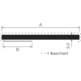 FLACHPROFIL 25X3  SK K LG. 6,00M GOLDEN OAK 217 8001-167 078200 K 8001