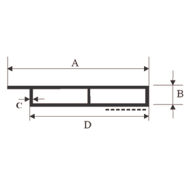 Menke Kammerprofil 40X7 mm selbstklebend 078244 WEISS