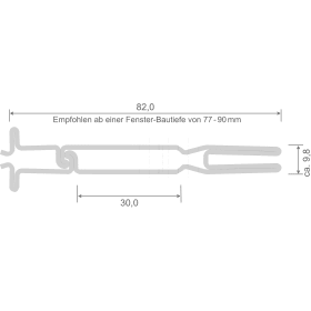 Menke Stahl-Kopplungsprofil verzinkt 82mm