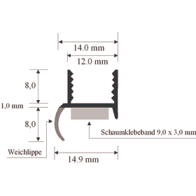 PUTZPROFIL INNEN 3 MM SK ABD. GELA 078480
