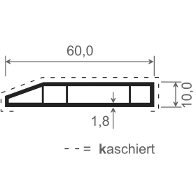 MENKE TRAVERSE 620 WEISS 60X10 MM 