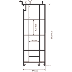 MENKE VERBREITERUNG 800 WL WEISS PASS.F. VEKA 130X47 MM M. WEICHLIPPE VE=13M