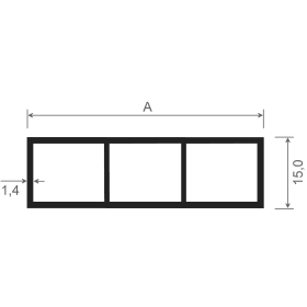 MENKE VERKLEIDUNGSPROFIL 289 65X15X6000 MM WEISS